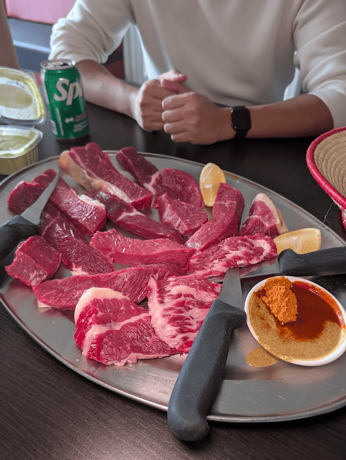 Premium meat selection on cutting board